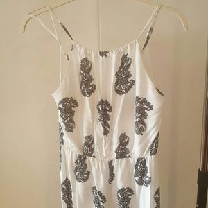 Black and White Bandana wide leg junpsuit